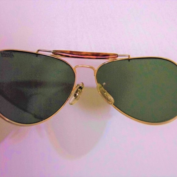 RAYEX Aviator Vintage 60/70's Gold Metal Frame Glass Lenses - Picture 6 of 7